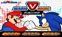Играть в Соник против Марио - гонки