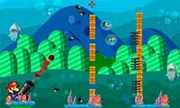 Марио под водой| Игра растения против Марио| Супер Марио Бубба Бум