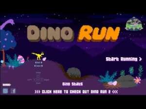 Игра динозавр. Dino Run Enter Planet D - Flash4fun.com.ua