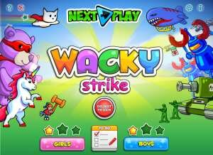 Девочки против мальчиков. Wacky Strike - Flash4fun.com.ua