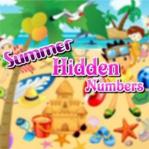 Цифры онлайн для детей. Summer Hidden Numbers