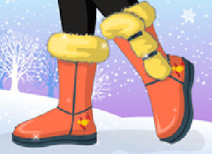 Игра для девочек сапоги. Winter boots. Игра модная обувь